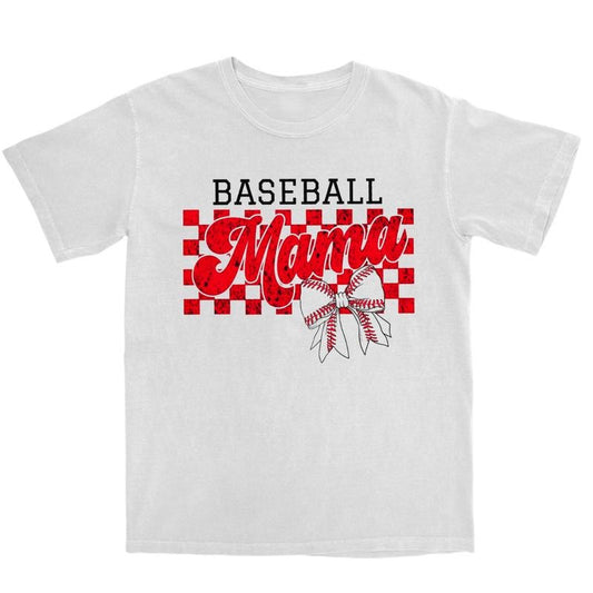 Retro Baseball Mama Graphic Shirt,  Vintage Sports Game Day TShirt, Sports Team Mom Family Tee Womenswear Top