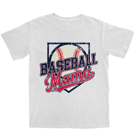 Retro Baseball Mama Season Graphic Shirt,  Vintage Sports Game Day TShirt, Sports Team Mom Family Tee Womenswear Top