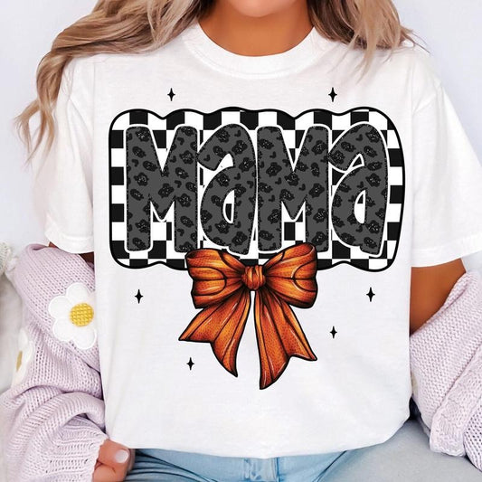 Retro Basketball Mama Coquette T-Shirt, Basketball Mama T-Shirt, Basketball Bow T-Shirt, Basketball Bow T-Shirt,...