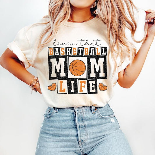 Retro Basketball Mom T-Shirt, Basketball T-Shirt, Basketball Mama , Basketball Shirt Hoodie, Sweatshirt | InkThreadWorks.com