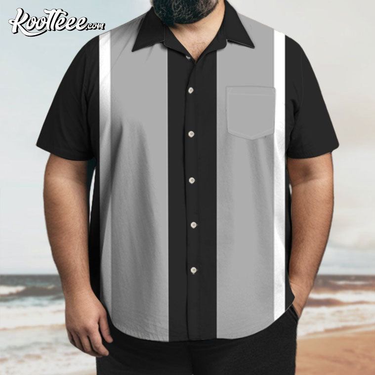Retro Bowling Button Down Hawaiian Shirt