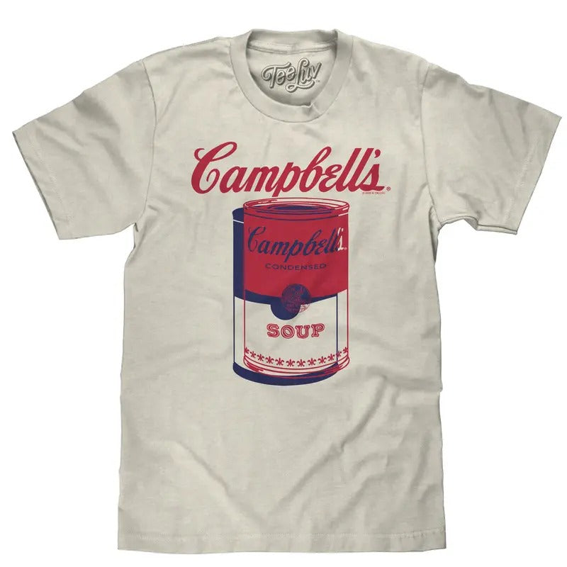 Retro Campbell's Soup Can T-Shirt - Oatmeal Heather Hoodie, Sweatshirt | InkThreadWorks.com