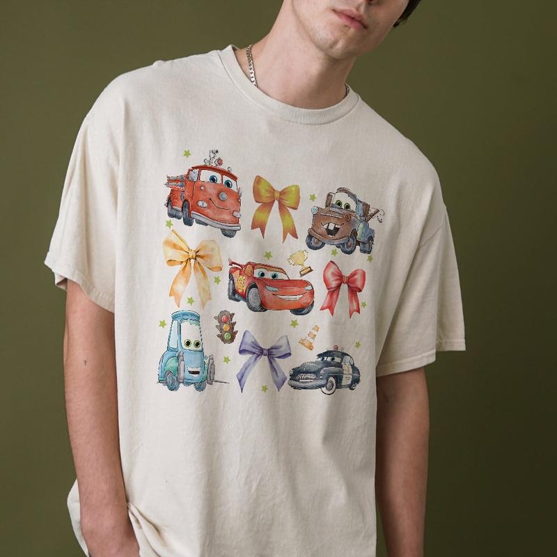 Retro Car Coquette Bows Shirt, Car Friends T-Shirt, Family Vacation Hoodie, Sweatshirt | InkThreadWorks.com