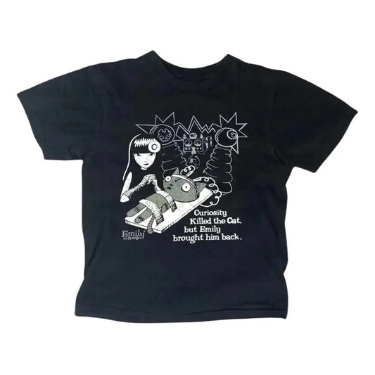 Retro Cat Baby Tee, 2000s Graphic Print Y2K Clothes T-shirts, Punk Streetwear, Emo Girl Tops, Grunge 2000s, Grunge Crop Tops, Women's Vintage T-Shirt, Gift For Girlfriend Cotton Womenswear