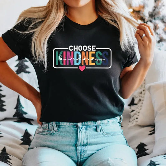 Retro Choose Kindness T-Shirt, Choose Kindness Teacher Shirt, Be Kind Teacher Tee, Elementary Team Tee, Pre K Teacher...