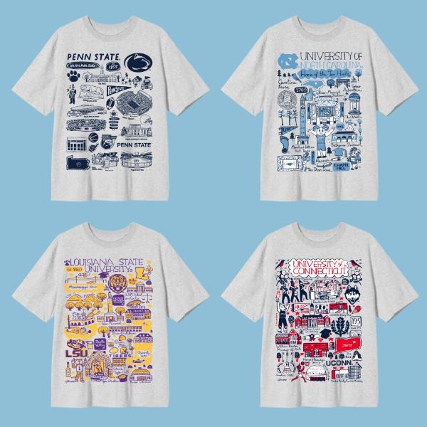 Retro College Campus Map Shirt, Vintage NCAA Spiritwear Unisex T-Shirt, All Teams Game Day Tee, Custom University Fan Gift for Him Her Students 2025