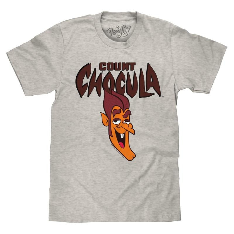 Retro Count Chocula Monster Cereal Mascot T-Shirt - Oat Heather Hoodie, Sweatshirt | InkThreadWorks.com