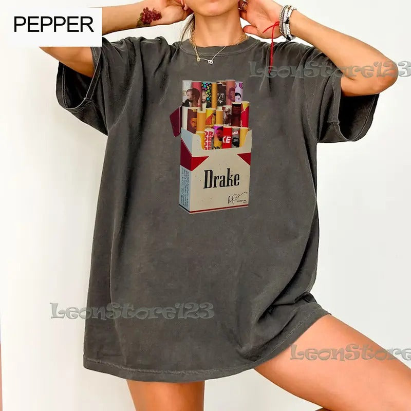 Retro Drake Pack Of C.i.g.a.r.e.t.t.e.s T-Shirt, Drake Rap T-Shirt Hoodie, Sweatshirt | InkThreadWorks.com