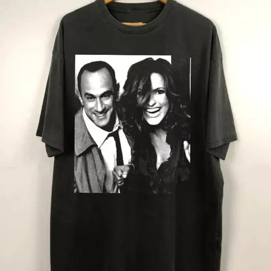 Retro Elliot Stabler And Olivia Benson T-Shirt, Law And Order Shirt, Elliot And Hoodie, Sweatshirt | InkThreadWorks.com