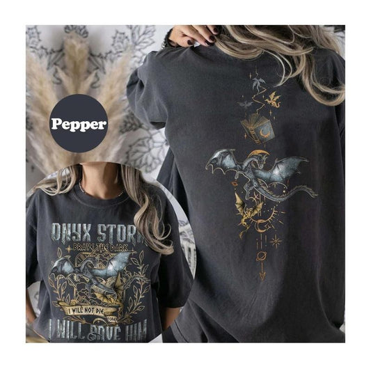 Retro Fourth Wing Series Shirt, Onyx Storm, Dragon Rider, Bookish Tee Gift For Book Lover, Violet Sorrngail, Fantasy book...