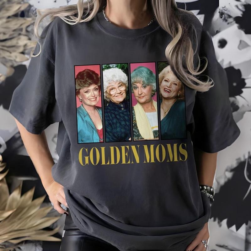 Retro Golden Moms Mom Vibe Shirt, Retro The GodMothers Golden Girls Shirt, Golden Girls Lover Gift 80s TV Sitcom Hoodie,...