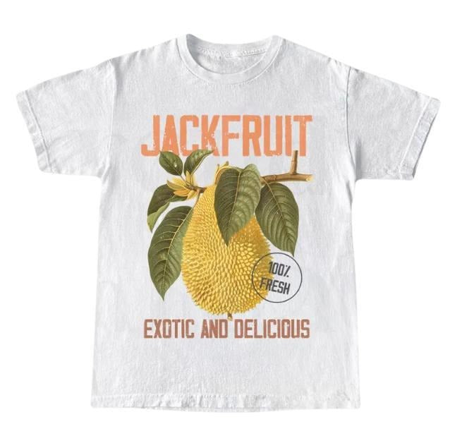 Retro Jackfruit Commercial Graphic Shirt, Vintage Jackfruit T-Shirt, Unisex Cotton Tee, y2k Style T Shirt, Unisex T-shirt, Graphic Tee Top Womenwear
