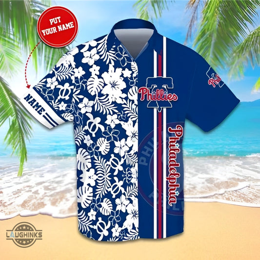 Retro Phillies Shirt Personalized Mlb Philadelphia Phillies Summer Aloha Beach Shirt Baseball Team Phillies Hawaiian Shirt And Shorts Custom Name Gift For Fans