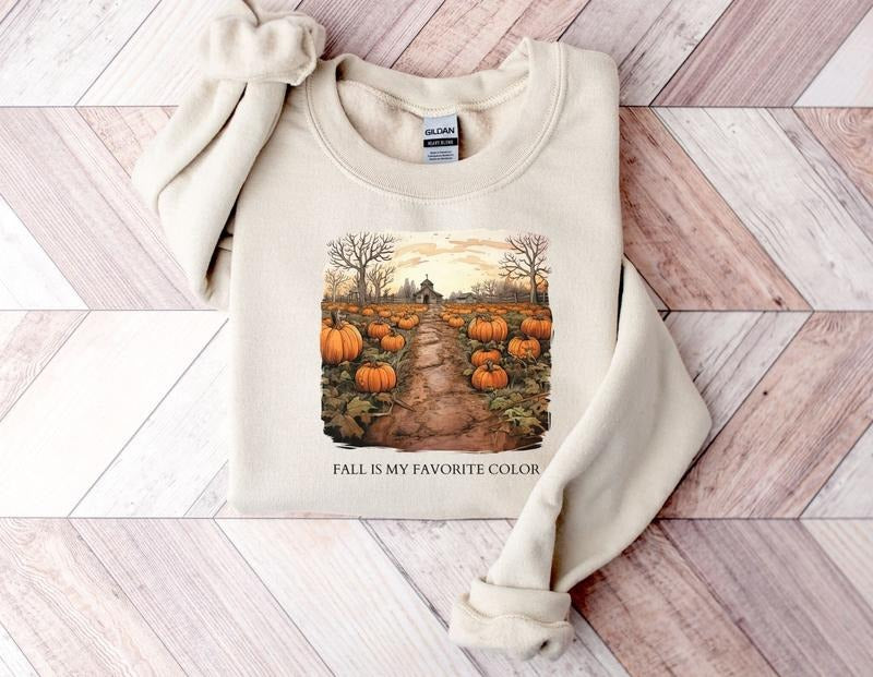 Retro Pumpkin Season Sweatshirt  Cute Fall Sweatshirt  Thanksgiving Gift T-Shirts, Hoodie | InkThreadWorks.com