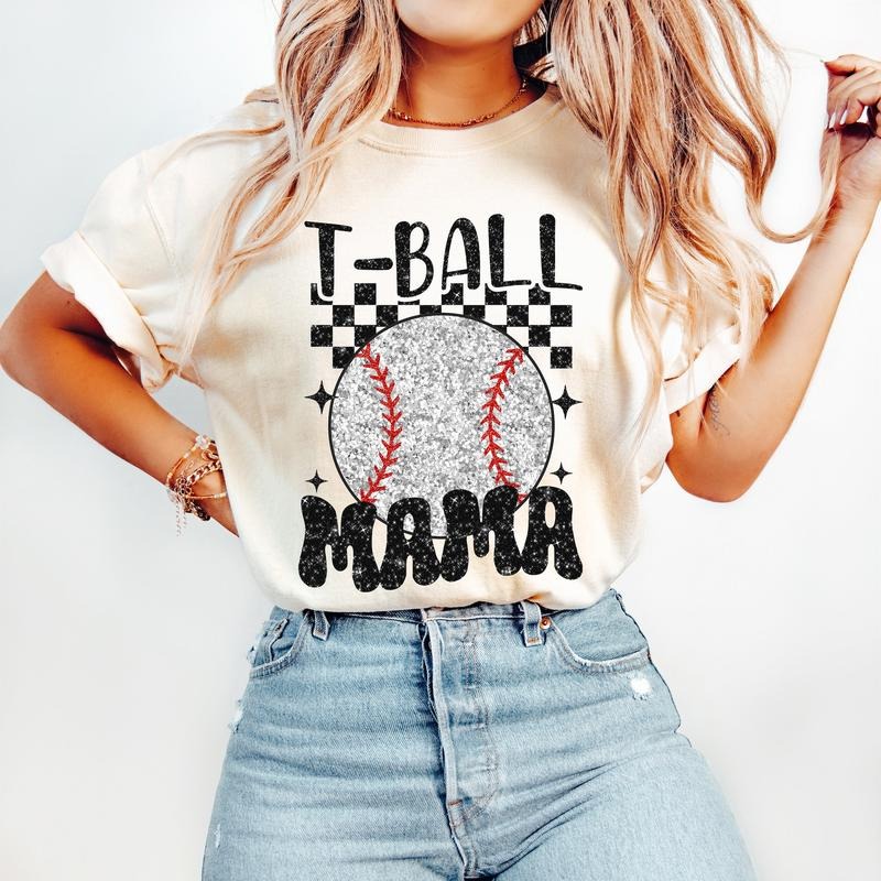 Retro T Ball Mama T-Shirt, Baseball T-Shirt, Sports T-Shirt, Tee Ball T-Shirt, Baseball Mom Hoodie, Sweatshirt