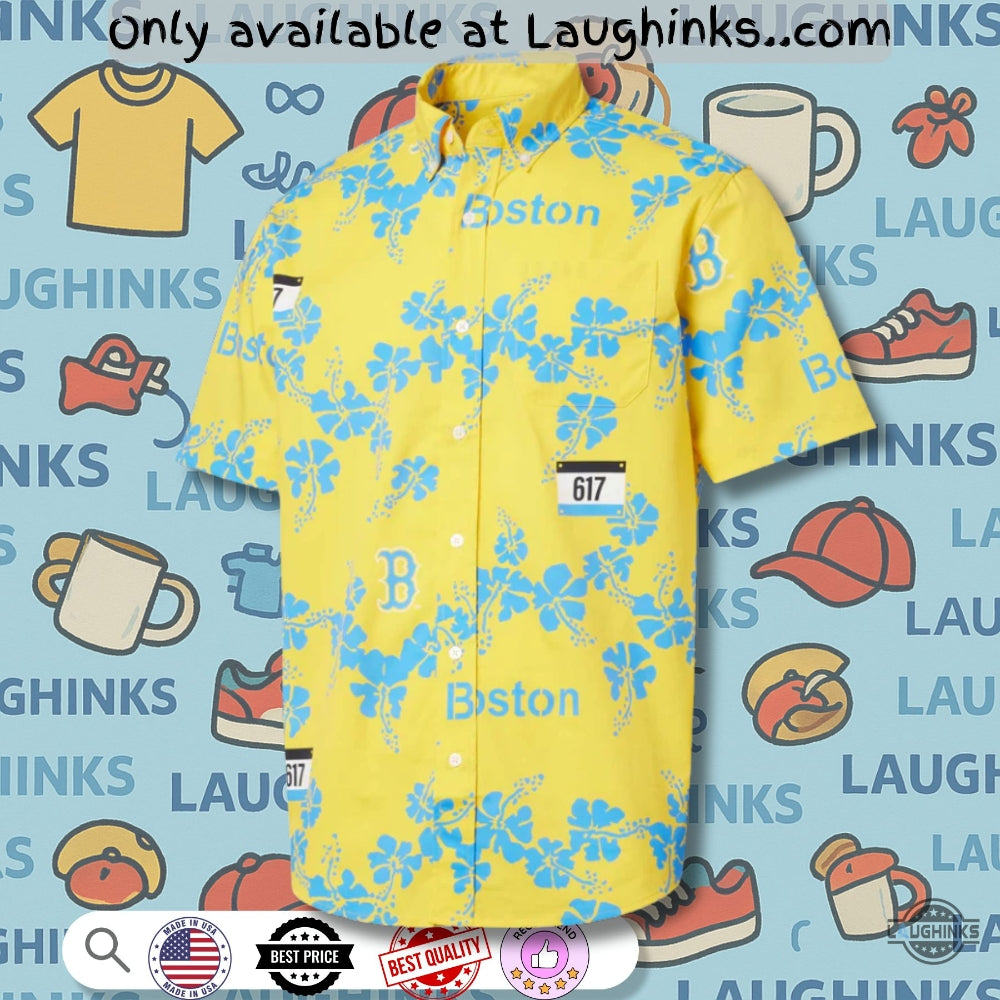 Reyn Spooner Boston Red Sox City Connect Hawaiian Shirt Replica