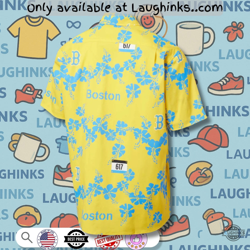 Reyn Spooner Boston Red Sox City Connect Hawaiian Shirt Replica