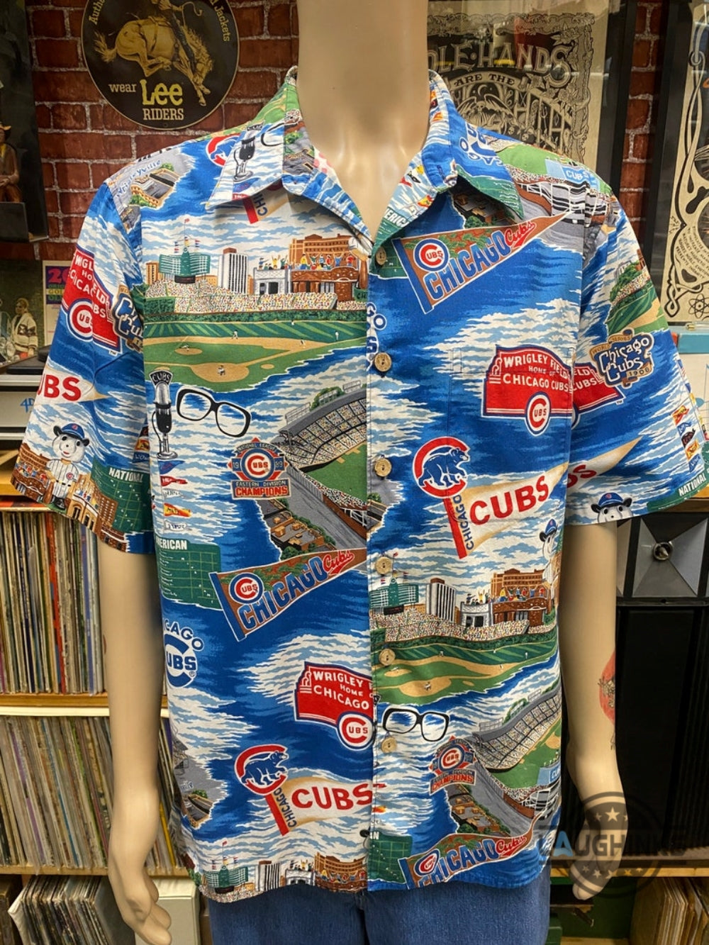 Reyn Spooner Chicago Cubs Hawaiian Shirt Traditional Wrigley Legacy Replica