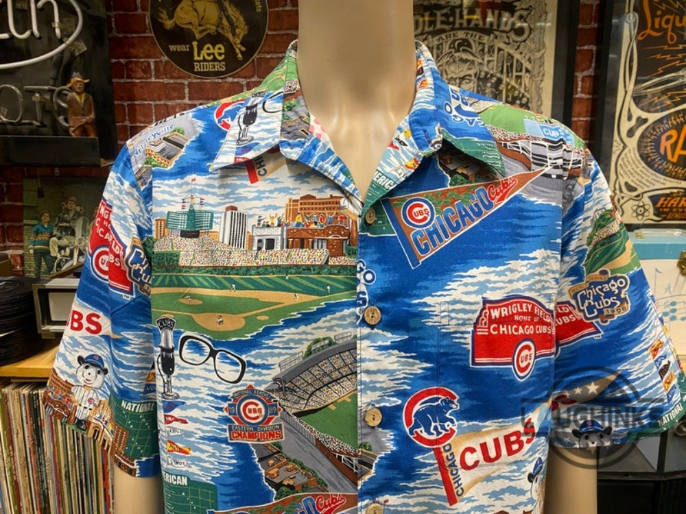 Reyn Spooner Chicago Cubs Hawaiian Shirt Traditional Wrigley Legacy Replica