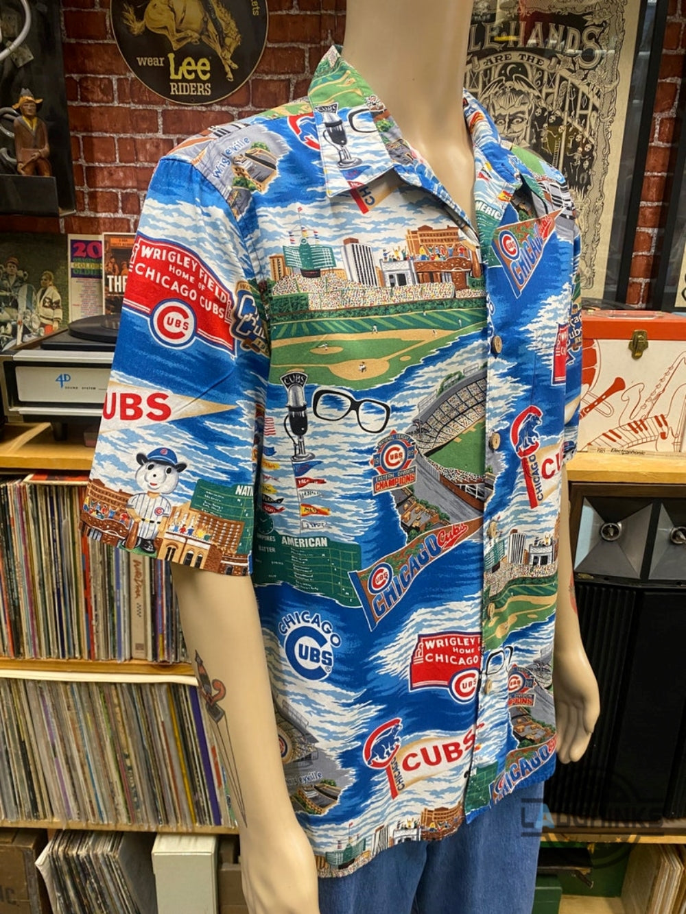 Reyn Spooner Chicago Cubs Hawaiian Shirt Traditional Wrigley Legacy Replica