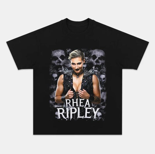 Rhea Ripley Vintage Graphic Tees, Wrestling Tshirt, WWE Shirts, Masters 2025 Merch, Business Casual Outfits, Unisex Vacation Outfits Men Clothing Gifts Women Streetwear