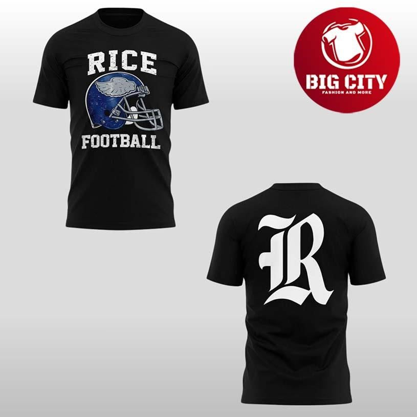Rice Owls Football Coach Scott Abell Gothic R Hoodie Two Sided Shirt