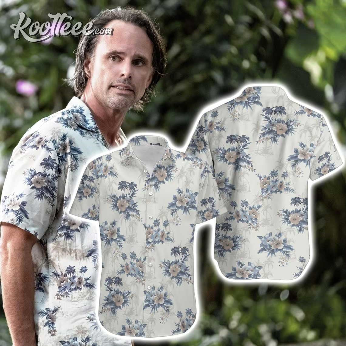 Rick Hatchett White Lotus Season 3 Floral Hawaiian Shirt