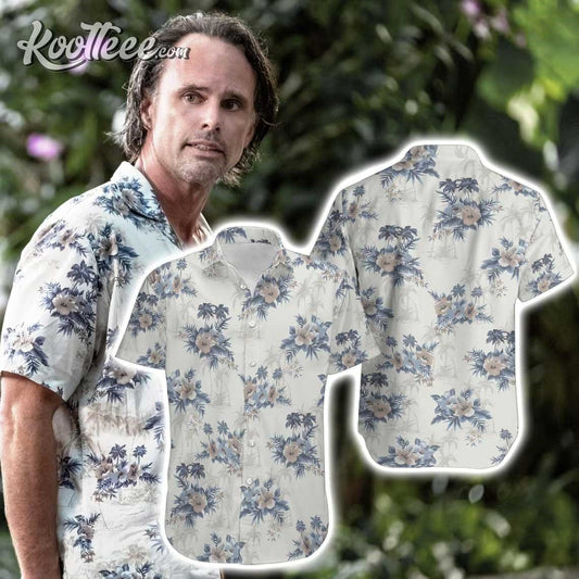 Rick Hatchett White Lotus Season 3 Floral Hawaiian Shirt