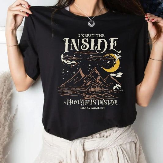 Ridoc Quest Squad Shirt, I Kept The Inside Thoughts Inside Tee, Onyx Storm Fourth Wing Shirt For Fans, Bookish Gift,...