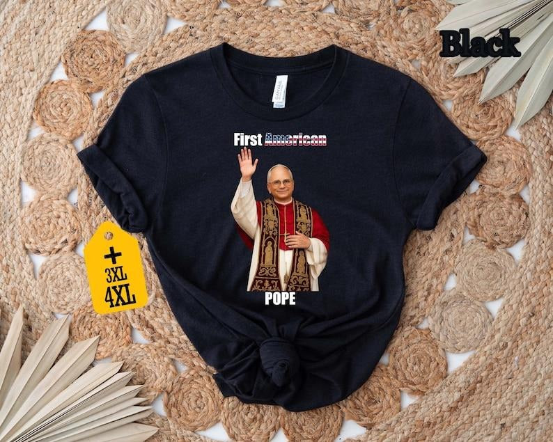 Robert Francis Prevost Shirt, First American Pope Tee, Catholic Faith Shirt, Papal Costume, Pope Francis, For Men, For Women