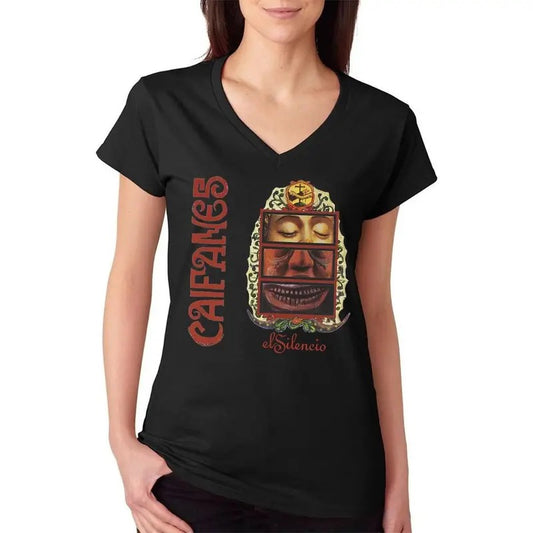 Rock en español caifanes el silencio women's v-neck t-shirt Casual Comfort Hoodie, Sweatshirt | InkThreadWorks.com