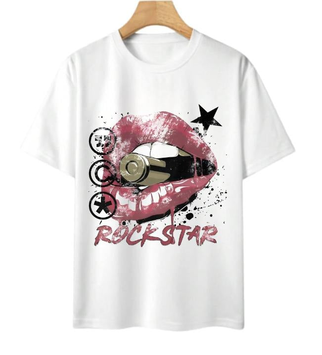 Rockstar T-Shirt Cotton Unisex T-Shirt, Crew Neck, Size S- 3XL, Menswear Top, Womenswear Top Underwear Streetwear Tshirt...