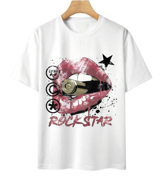 Rockstar T-Shirt Cotton Unisex T-Shirt, Crew Neck, Size S- 3XL, Menswear Top, Womenswear Top Underwear Streetwear Tshirt...