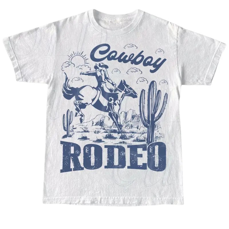 Rodeo 90s Graphic Cowboy T-Shirt, Retro Western 2000s Graphic Shirt, Vintage Cowboy Shirt, Rodeo Adult Unisex Shirt, Wild West Gifts