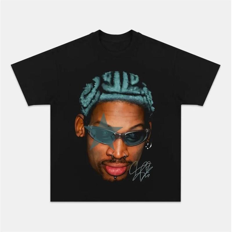Rodman Blue Star Tee Hoodie, Sweatshirt | InkThreadWorks.com