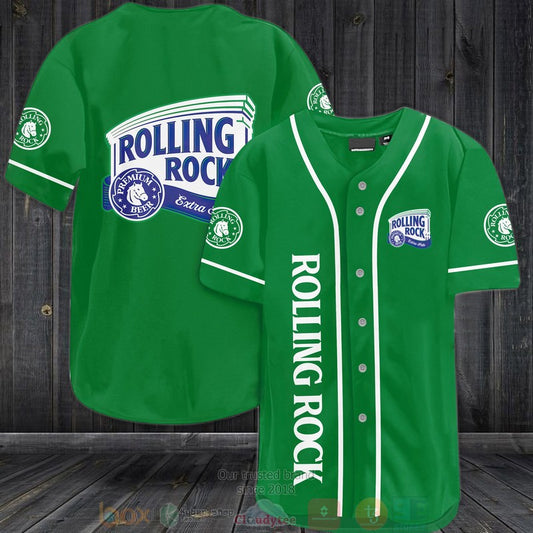 Rolling Rock Extra Pale green Baseball shirt