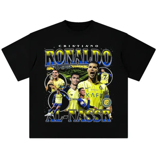 Ronaldo Nassr T-Shirt, Ronaldo Vintage Graphic Tees, Unisex Soccer Shirt, Sport Merch, Gift For Fan, Cotton comfort Menswear Womenswear Streetwear
