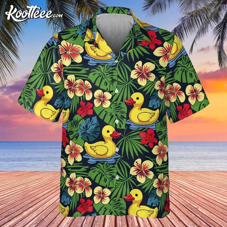 Rubber Ducky Tropical Hawaiian Shirt