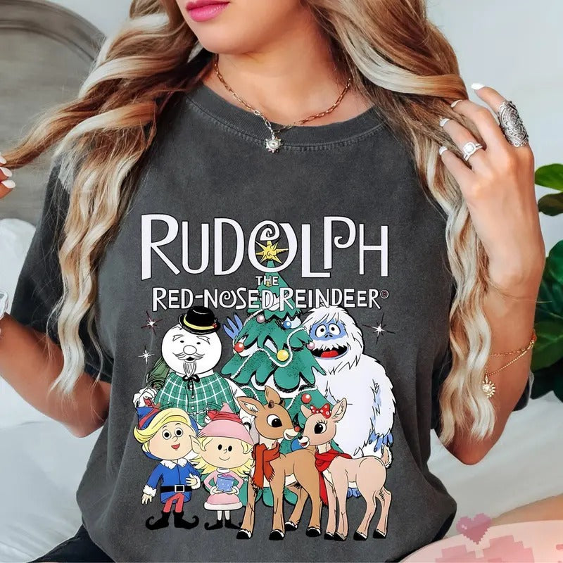 Rudolph Red-nosed Reindeer Christmas Sweatshirt, Rudolph Reindeer Xmas Shirt, Rudolph Christmas Movie Shirt, Holiday Family Matching Sweatshirt , s Family Sweatshirt, Christmas Party Gift, Christmas 90s Movies Lovers TShirt, Merry Christmas Gift