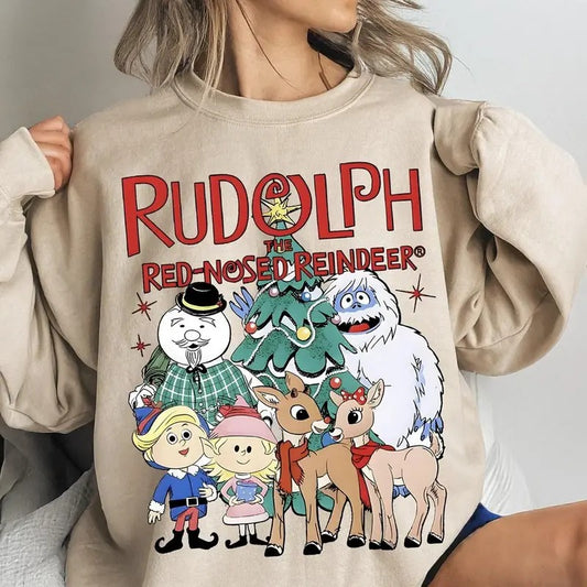 Rudolph The Red Nosed Reindeer Christmas sweatshirt,hoodie,tshirt, Rudolph Xmas Sweatshirt, Rudolph Christmas Shirt, Vintage Christmas Movie Shirt