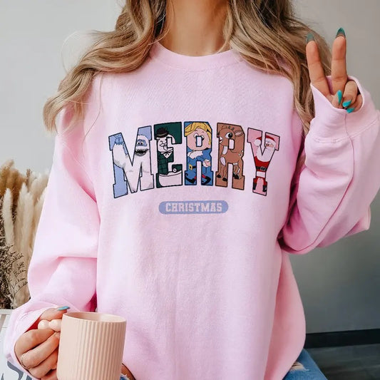 Rudolph The Red Nosed Reindeer Hoodie, Christmas Sweatshirt, Christmas Gift, Christmas Holiday Shirt, Funny Christmas T-Shirt