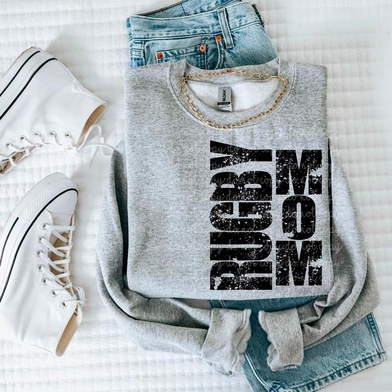 Rugby Mom DTF Transfers - THIS IS NOT A SHIRT Hoodie, Sweatshirt | InkThreadWorks.com