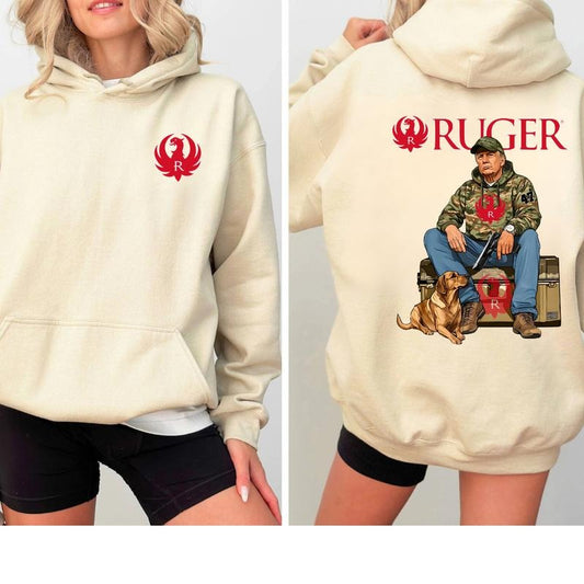 Ruger Trump Hunting Shirt, Top Menswear, Gun Lover, Tactical Gear Shirt Hoodie, Sweatshirt | InkThreadWorks.com