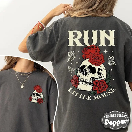 Run Little Mouse Shirt, Spicy Books Dark Romance Merch, Smut Reader Shirt, Dark Romance Book Lover Shirt, Book Lover Gift...