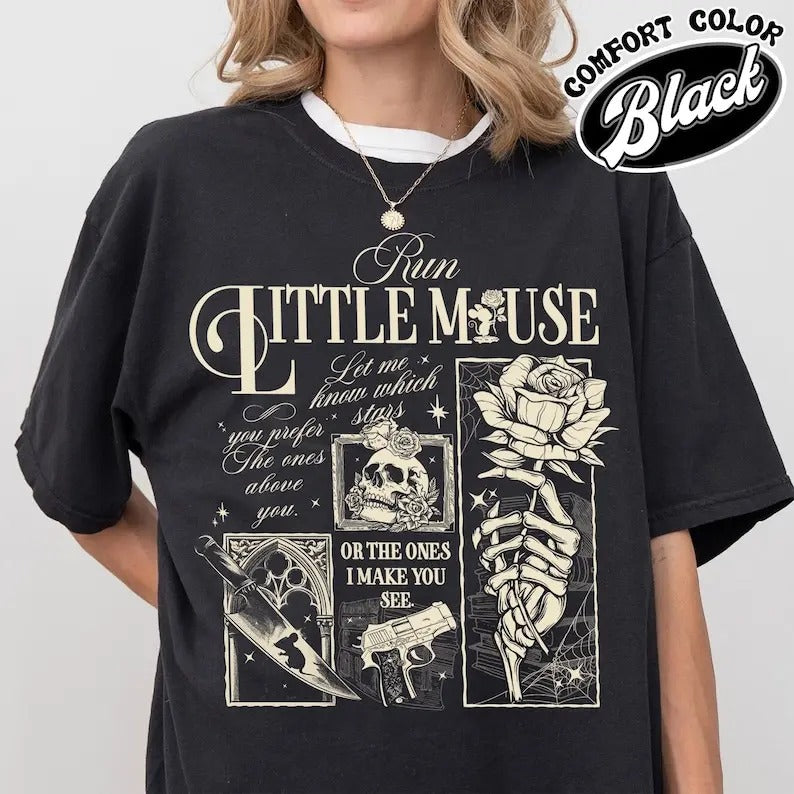 Run Little Mouse T-shirt, Run Little Mouse, Zade Book Dark Romance Merch, acotar, Smut Reader Gift, Dark Romance Book...