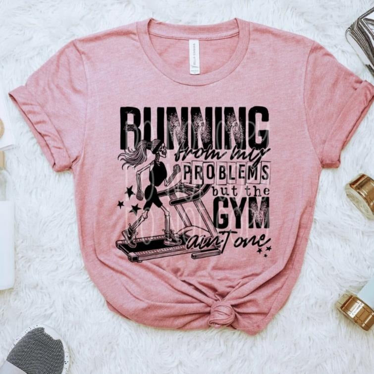 Running From My Problems DTF Transfers - THIS IS NOT A SHIRT Hoodie, Sweatshirt | InkThreadWorks.com