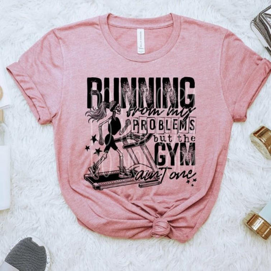 Running From My Problems DTF Transfers - THIS IS NOT A SHIRT Hoodie, Sweatshirt | InkThreadWorks.com