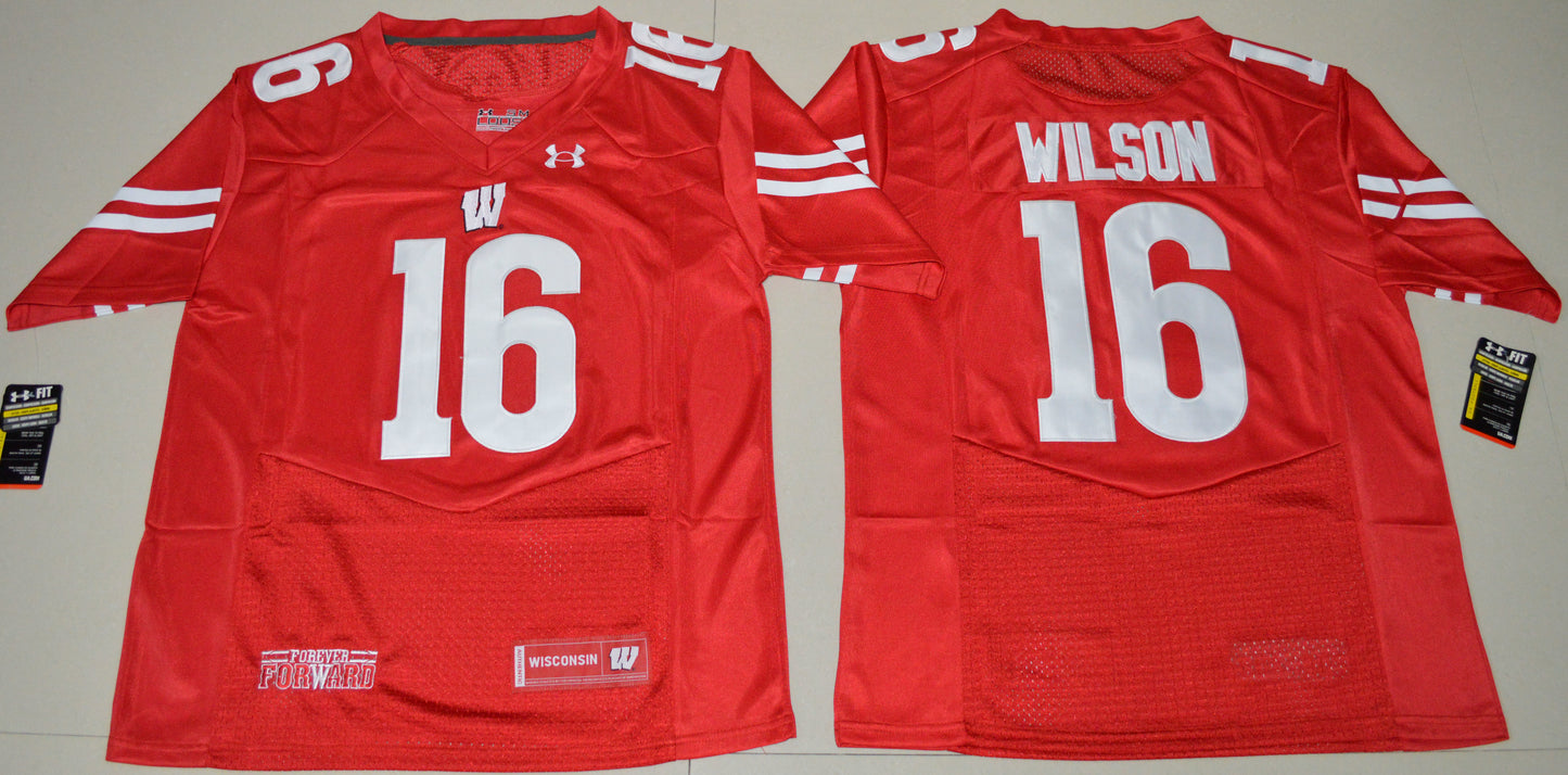 Russell Wilson 16 Red 2016 Under Armour