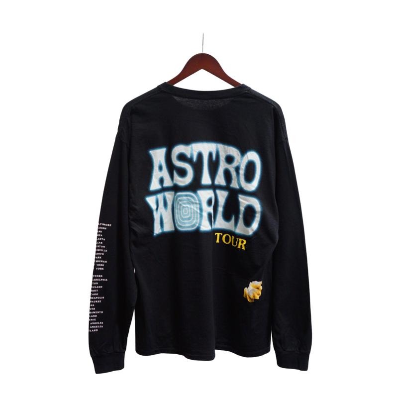 Travis Scott Astroworld Tour Wish You Were Here L/S (93665-437) Men's Size S-2XL