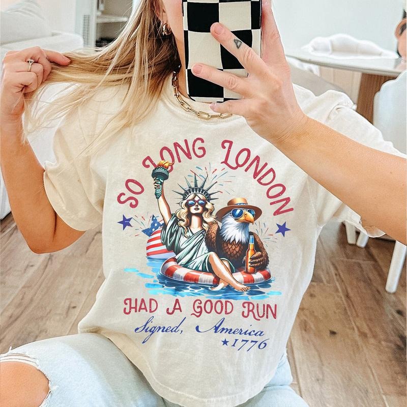 S0 L0ng London 4th of July 1776 America Comfort Colors Shirt, Fourth Of July Shirt, July 4th Shirt Hoodie, Sweatshirt